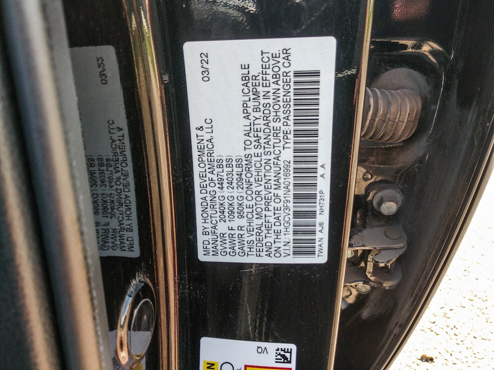 2022 Honda Accord Hybrid Touring