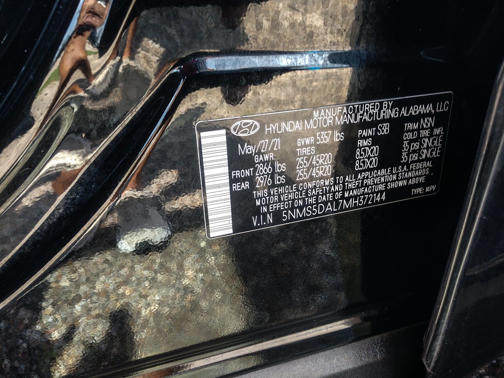 2021 Hyundai Santa Fe Calligraphy
